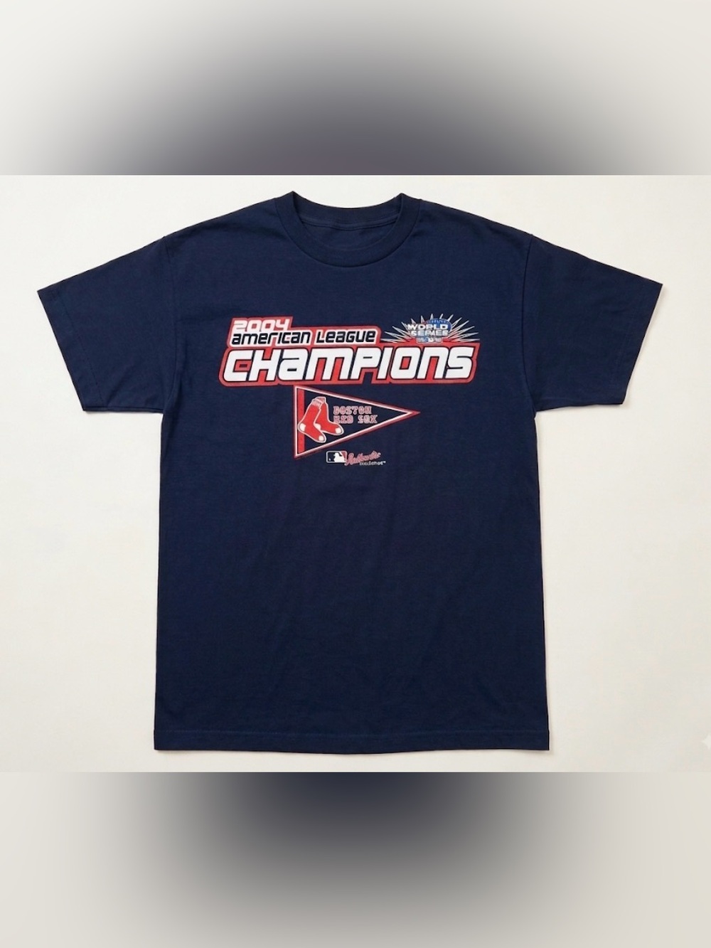 Boston Red Sox 2004 AL Champions T Shirt MLB World Series Authentic Collection